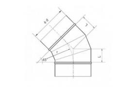 Kolano segmentowe 45st 315